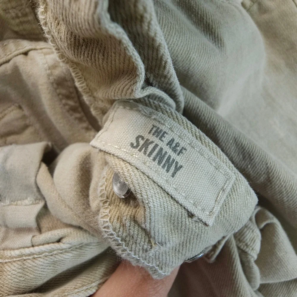 Y2K Abercrombie & Fitch‎ Jeans Mens 32x30 Tan Skinny Fit Streetwear Skate Denim